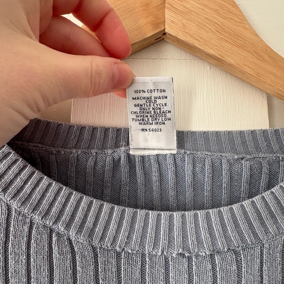 GAP Blue Ribbed Knit Sweater - Picture 4 of 4